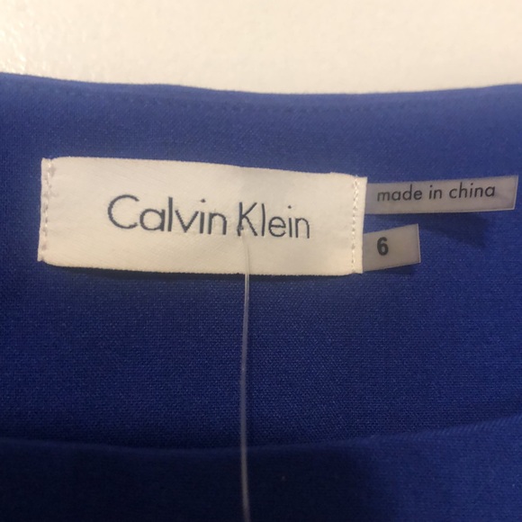 Calvin Klein Women’s Blue Color Dress Size 6 NWT - Picture 6 of 9